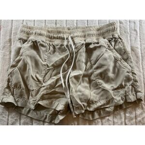 Hard Tail Forever Cupra Shorts Beige Tan Drawstring Utility Medium